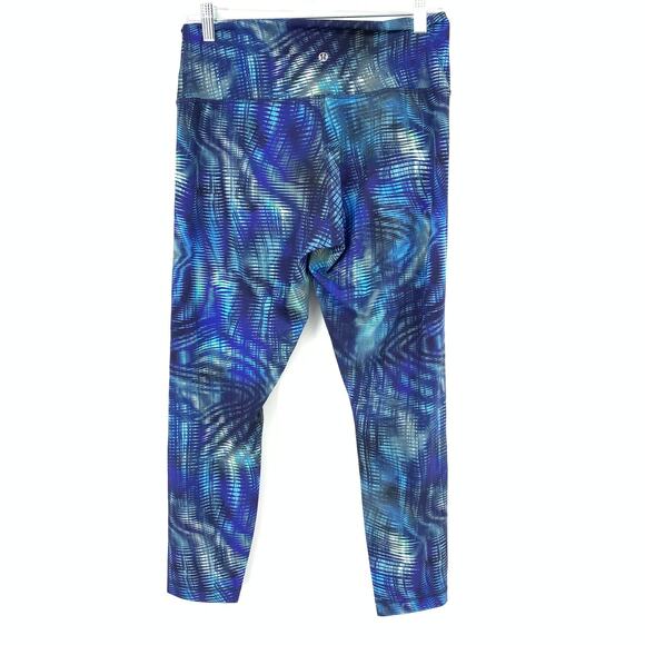 Lululemon Athletica Sz 12 Wunder Train High-Rise Tight Shapeshifter Blue Multi - Picture 3 of 7